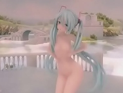 Hatsune Miku Full Nude MMD [Pussy End] enjoy!!